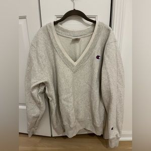 Grey Oversized Champion Sweatshirt